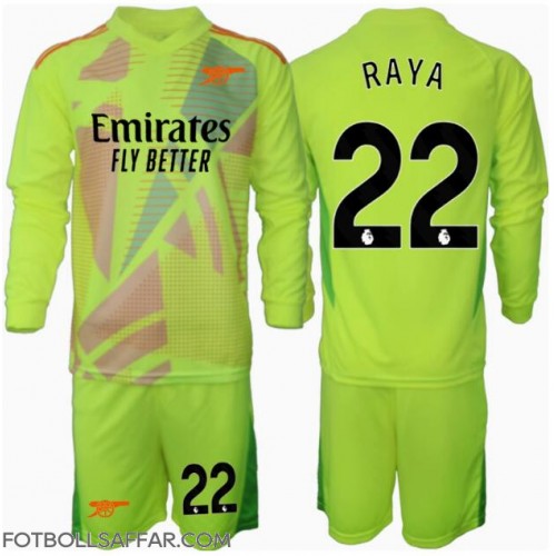 Arsenal David Raya #22 Målvakt Hemmadräkt Barn 2024-25 Långärmad (+ Korta byxor)